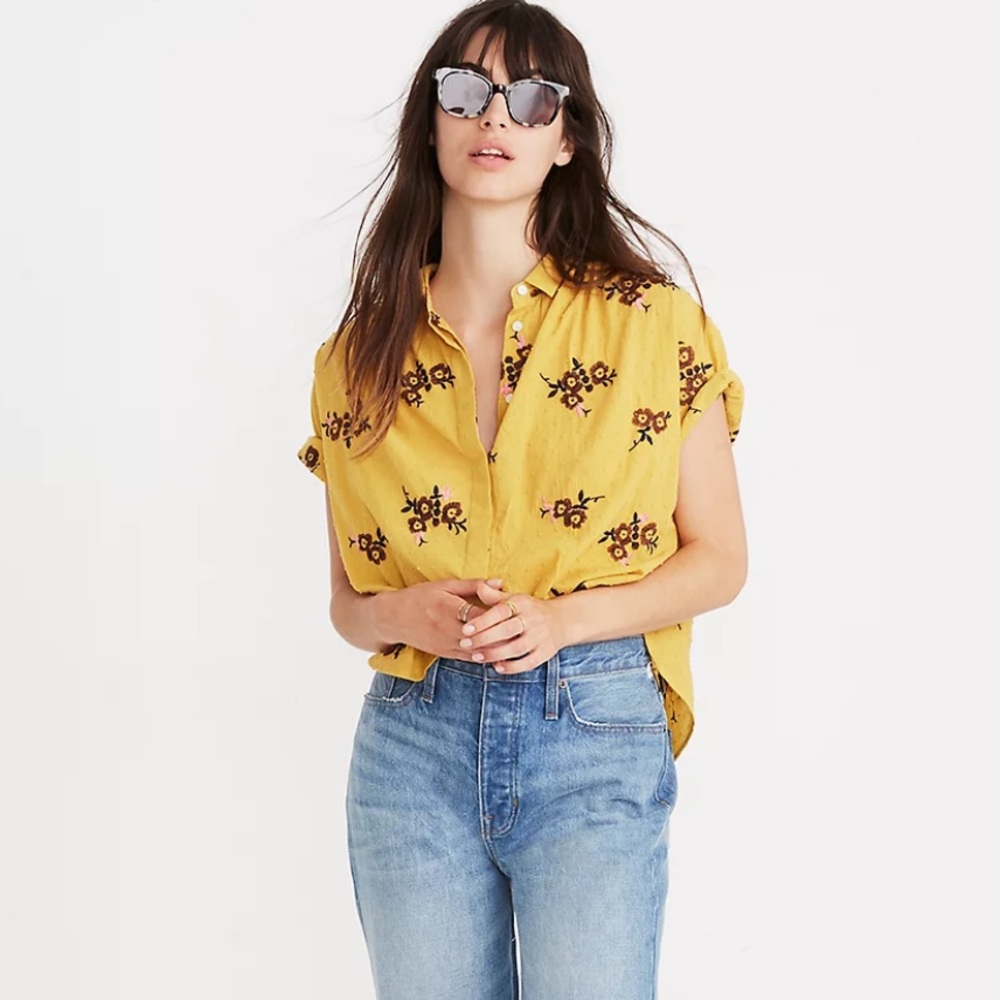 Madewell Embroider Hill Top Shirt